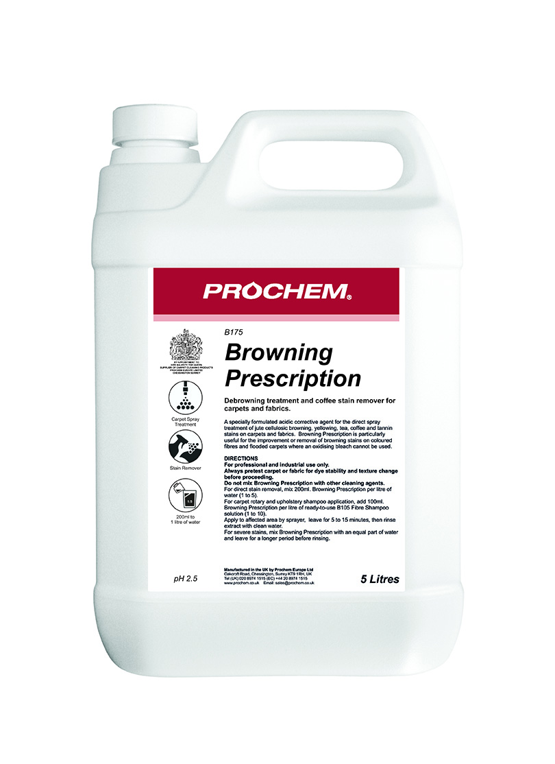 Prochem Browning Prescription Debrowning Treatment & Coffee Stain Remover - 5L